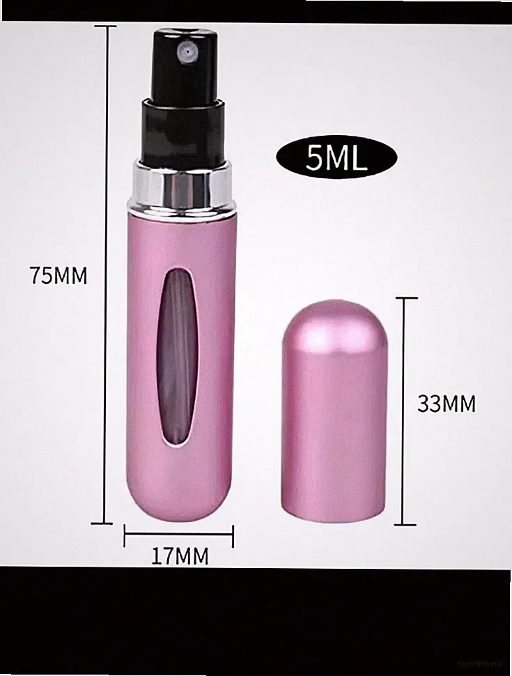 5 pcs 5ml Travel Perfume Atomizer Refillable Mini Cologne Spray Bottle Empty new