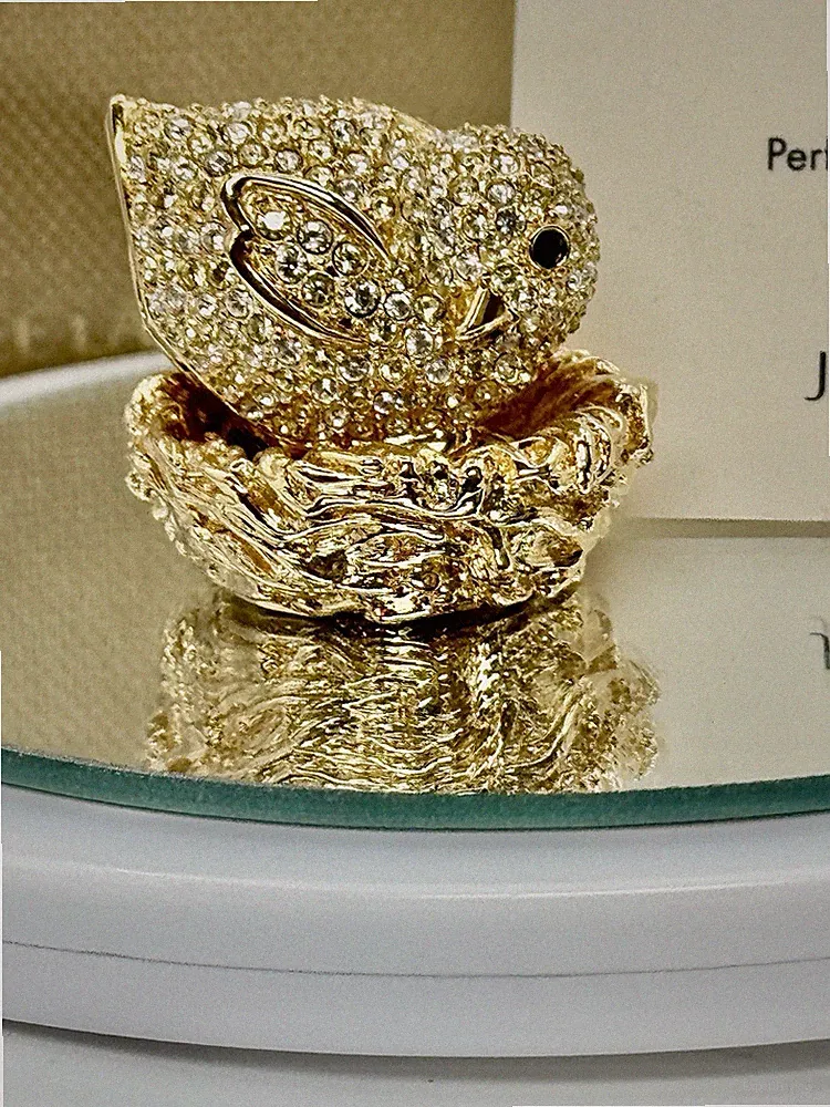 Estee Lauder 'Little Chick' 2 Pc. Solid Perfume Designed by Judith Leiber BNIB