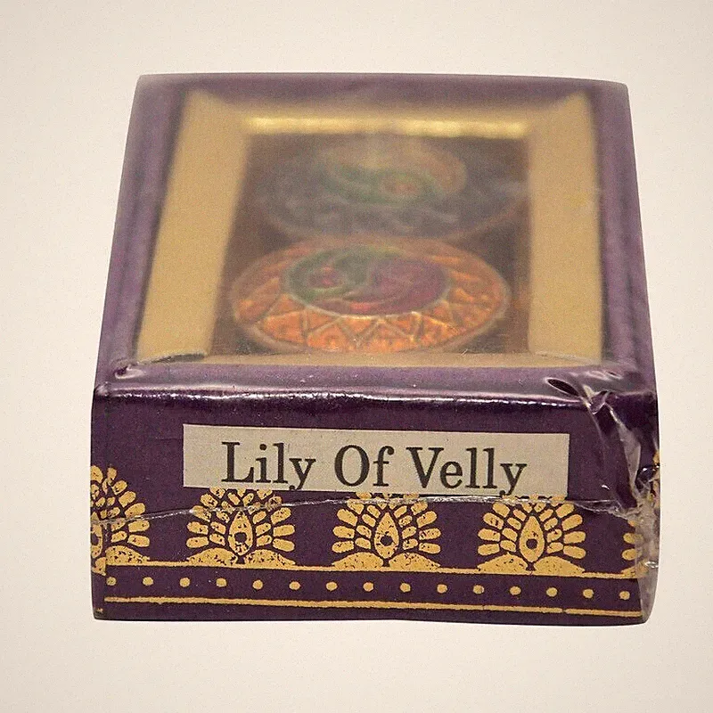 Handmade Lilly Fragrance Natural Solid Perfume 2 Mini Brass Jar Body Spray 4g