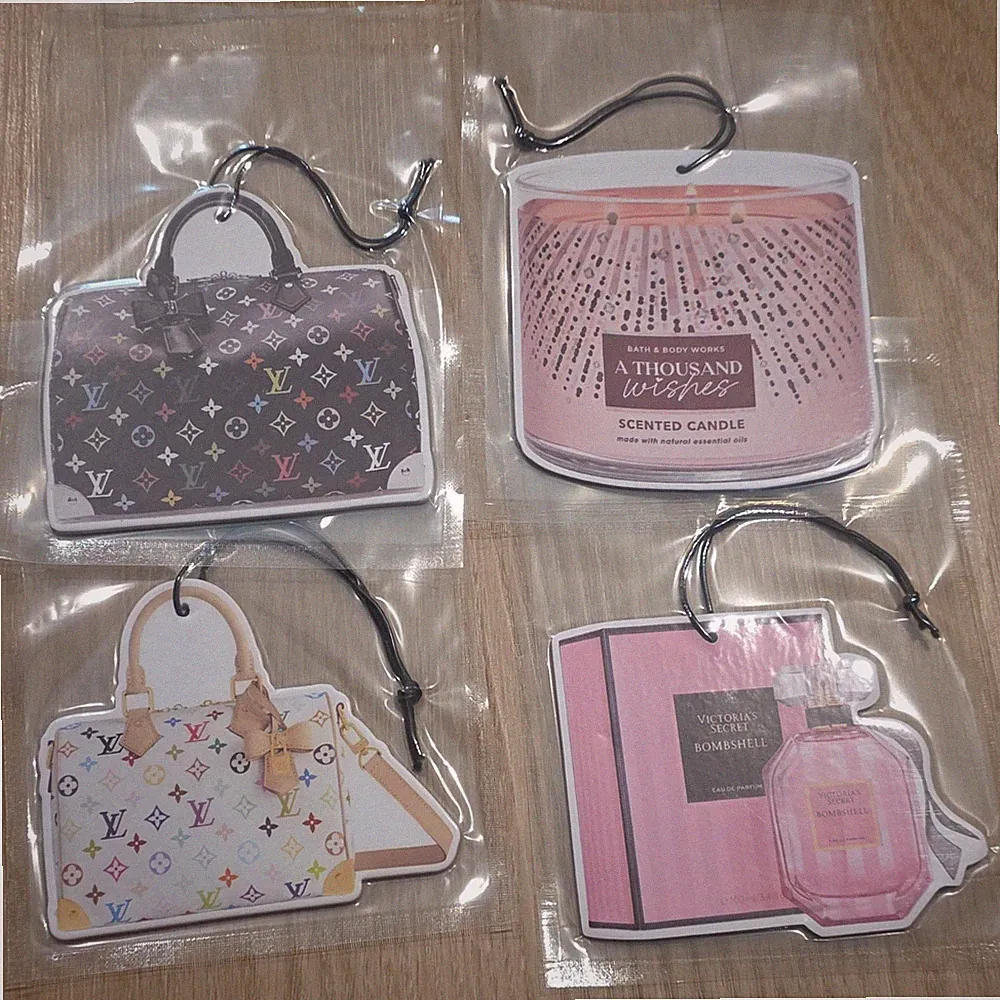 Luxury Designer Perfume Car Air Freshener Set Of 4 Premium Car Hangers New